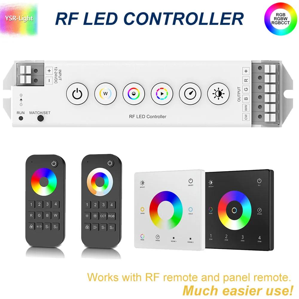 RF 2.4GHz LED Ʈѷ, M5 5CH DC12-24V, RGB, RGBW, RGBCCT, 10   , 4    г , 6 
